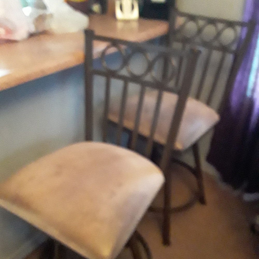 4 high back bar stools